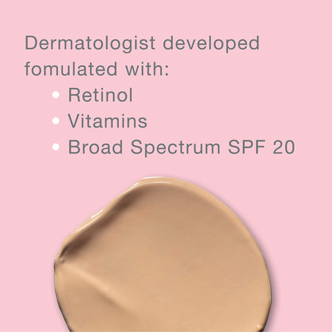 Neutrogena Healthy Skin Enhancer Sheer Face Tint with Retinol & Broad Spectrum SPF 20 Sunscreen for Younger Looking Skin, 3-in-1 Daily Enhancer, Non-Comedogenic, Tan to Medium 50, 1 fl. oz
