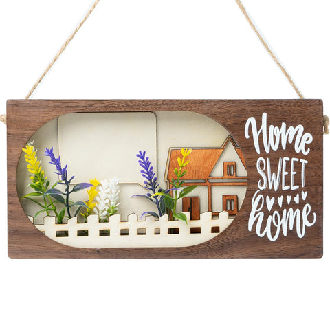 Trilobium Stylish Housewarming Decor: Gift New Home Decor, Rustic Front Door Decor Outdoor, Premium Wood Welcome Home Sign, Inviting and Chic