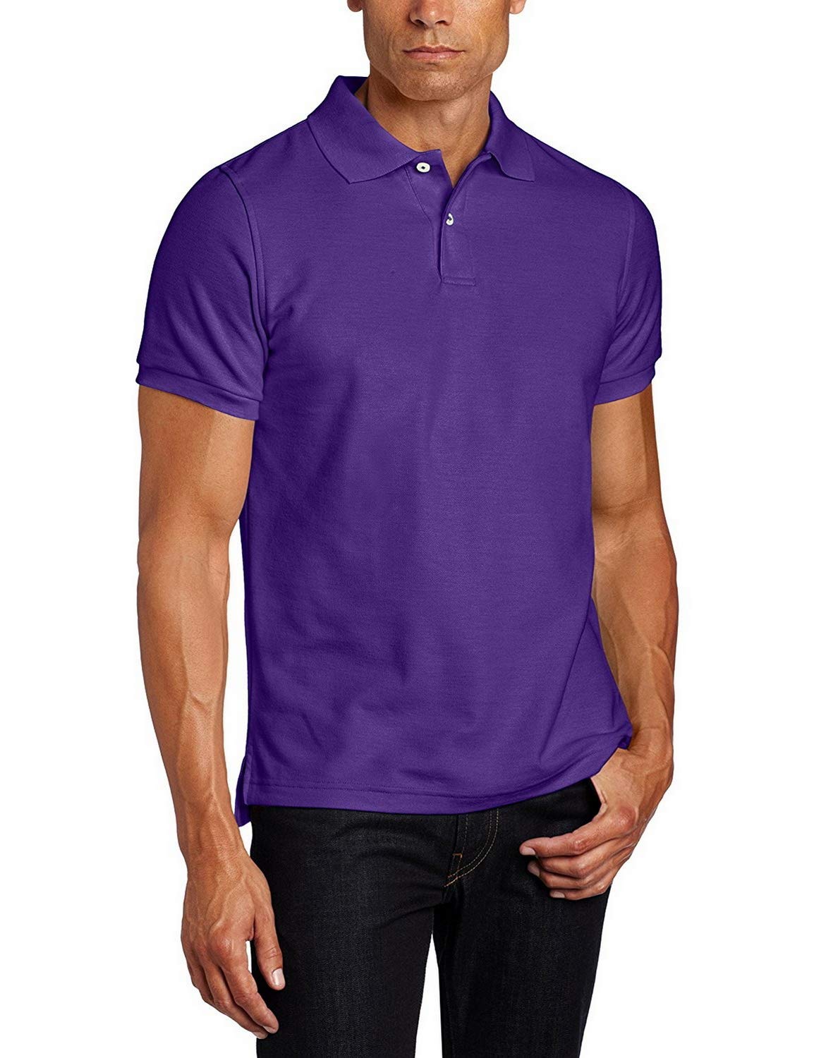 Lee mens Classic Polo Shirt, Purple, Small US