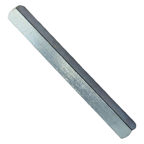 8mm x 130mm Door Handle Spindle Plain Bar Made of Solid Steel for Windows and Doors, Silver Finish Available in Lenghts from 50mm to 150mm (130mm)