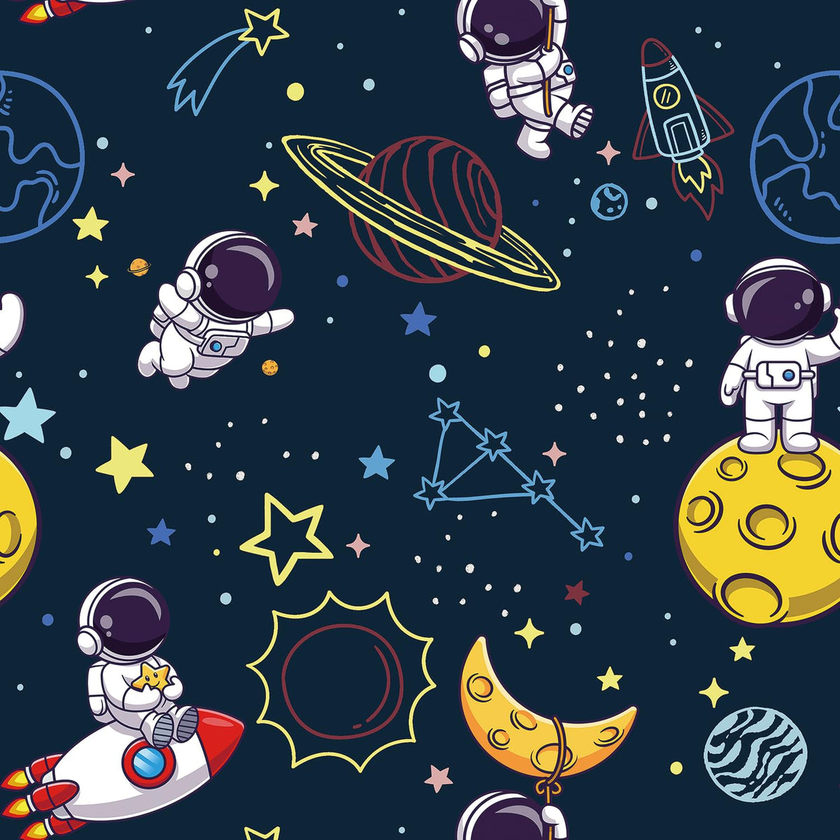 CHDITB Space Astronauts Wall Stickers