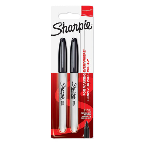 Sharpie Fine Point Permanent Marker - Black (Pack of 2)