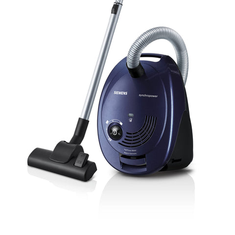Siemens VS06A111 vacuum 2200 W Cylinder vacuum 4 L Blue VS06A111, 2200 W, 28 kWh, 10 A, 50 Hz, Cylinder vacuum, Dust bag