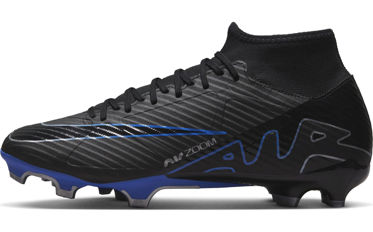 NIKE Mercurial Superfly 9 Academy Mens DJ5625-040 (Black/Chrome-H), Size 7.5