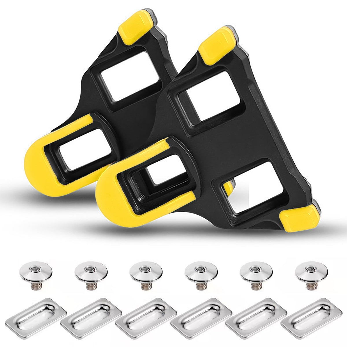 OioTuyi SPD Cleats - 6 Degree Float, Compatible With Shimano SPD Cleats For Indoor & Outdoor Road Biking