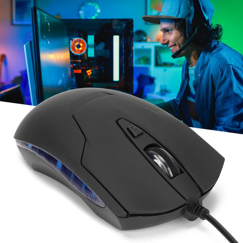 gernie Wired Mouse Gaming Mouse Blue Keys Wheel for Game, Gaming Mouse, gerniekpdgngosw5