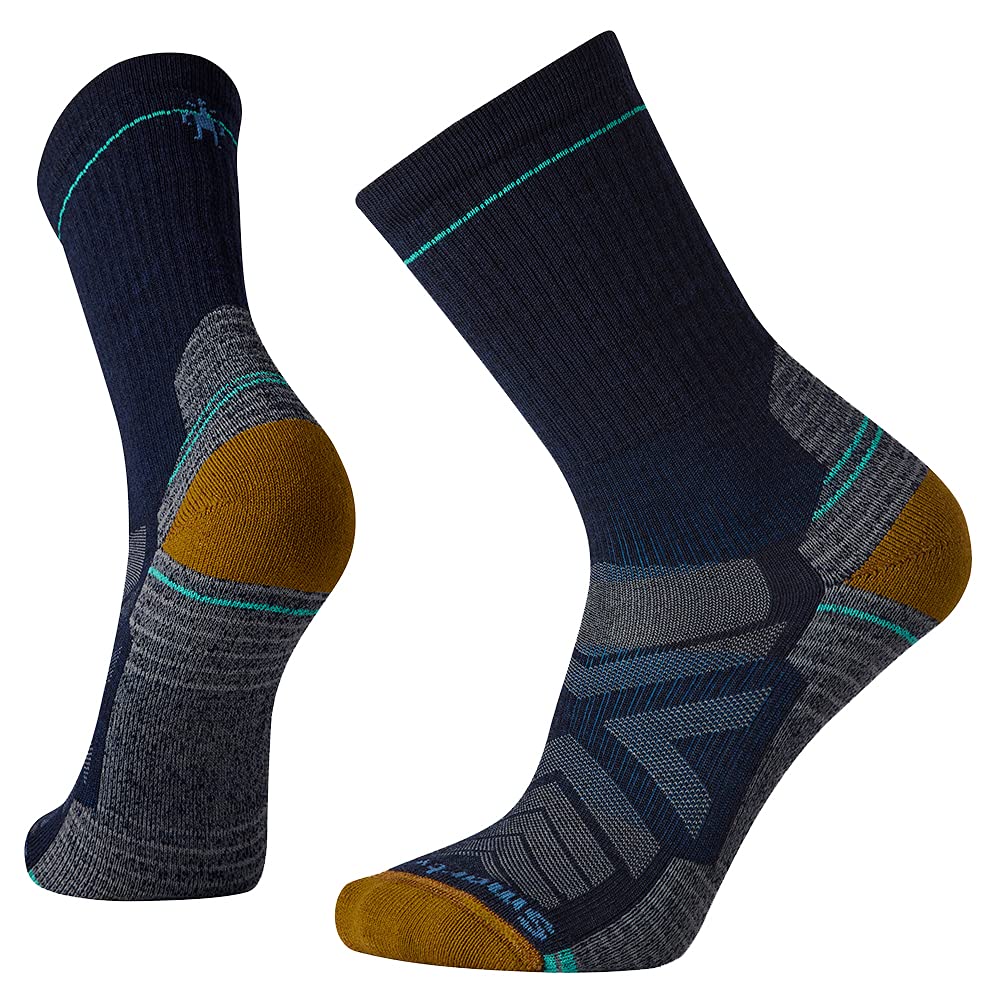 SmartWool Hike Light Cushion Crew Socks, Deep Navy, Large