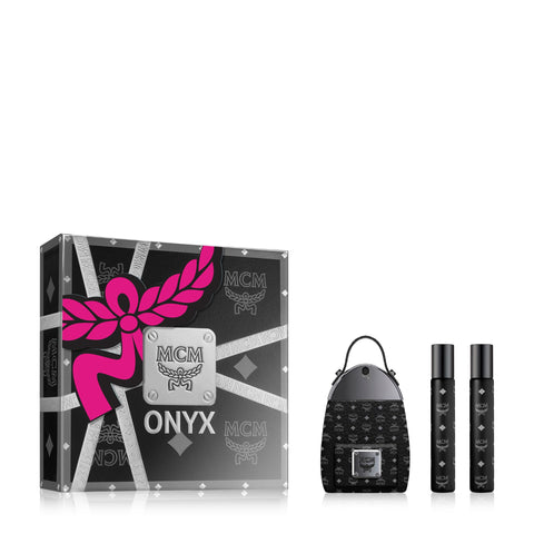 MCM ONYX Eau de Parfum 3 Piece Gift Set - Perfume Spray 2.5 Fl. Oz., and 2 x Travel Spray 0.5 Fl. Oz. (Packaging May Vary - New Look. Same Product.)