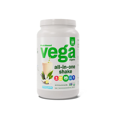 Vega One All-in-One Plant Protein Shake - French Vanilla - 689g (24.3oz)