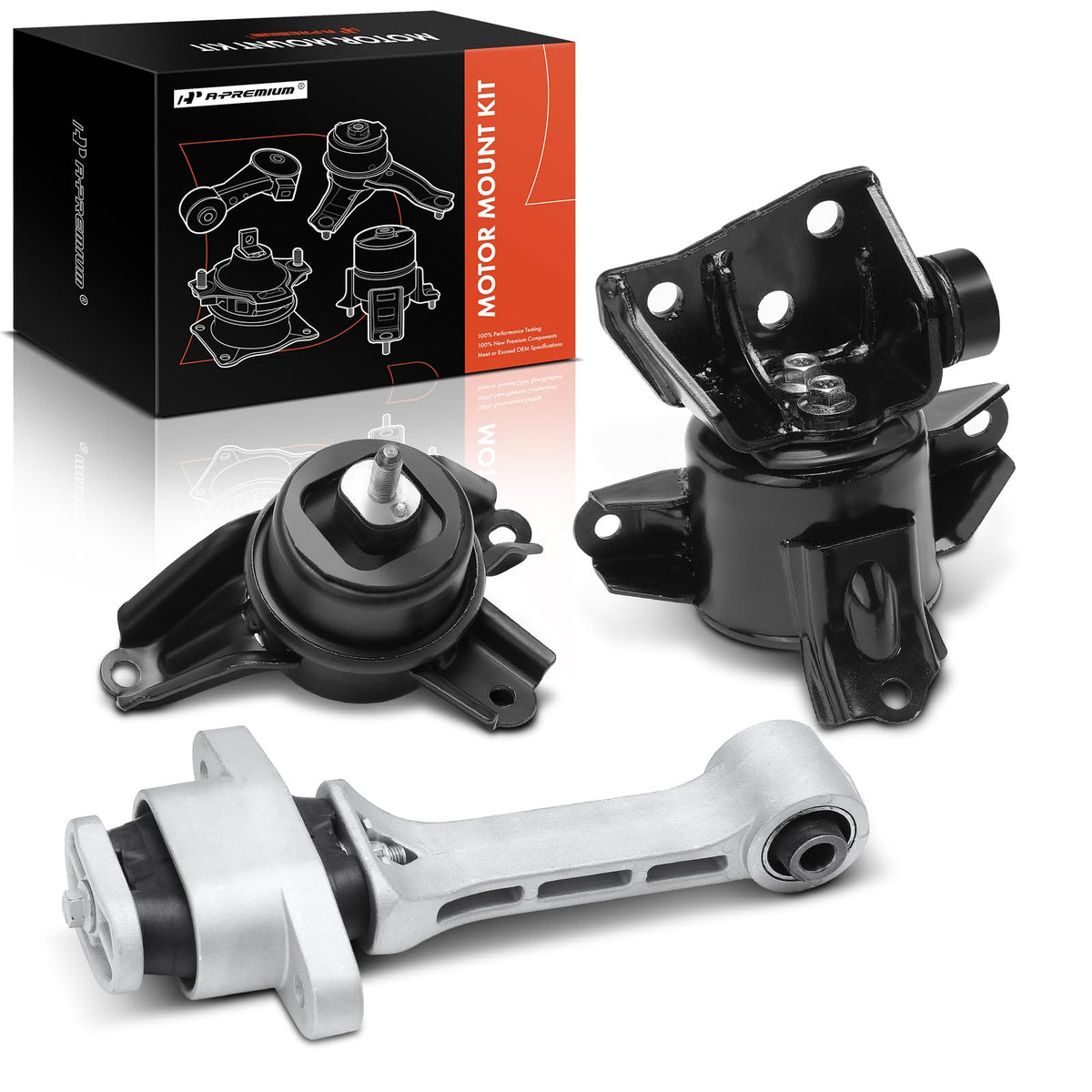 A-Premium 3PCS Engine Motor Mount and Transmission Mount Set Compatible with Kia Sportage 2011-2013 & Hyundai Tucson 2010-2013, 2.0L 2.4L Hydraulic, Replace# 219502S000 218302S000