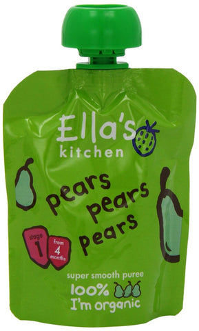 Ella's Kitchen Organic Smooth Pear Puree 70g Baby Food