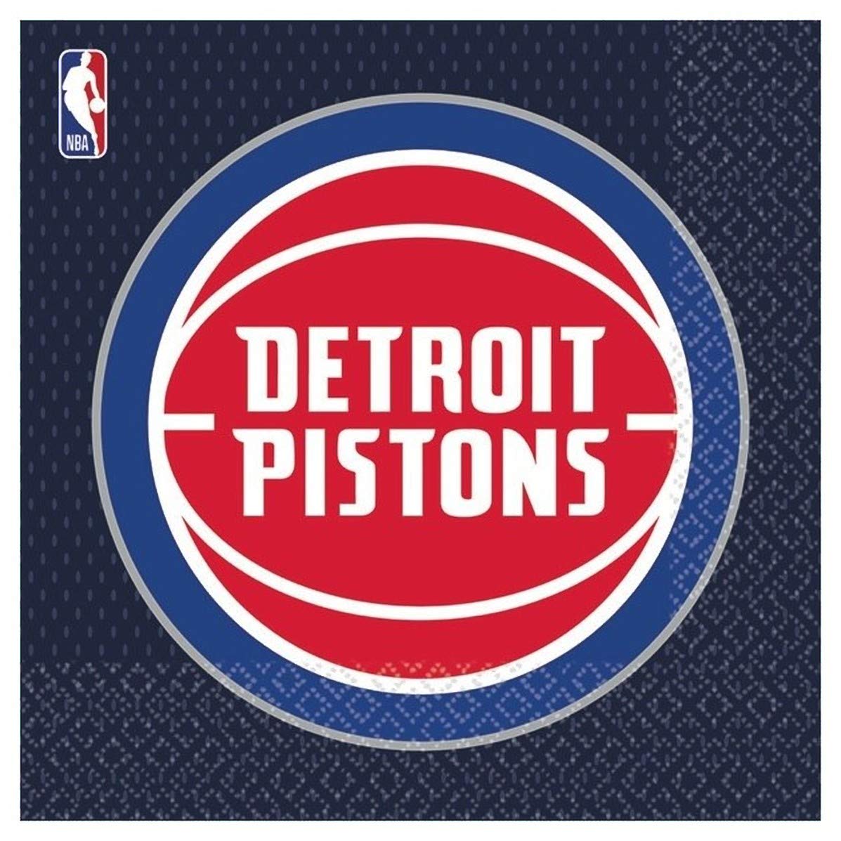 Detroit Pistons Party Napkins - 6 1/2" x 6 1/2" | Pack of 16