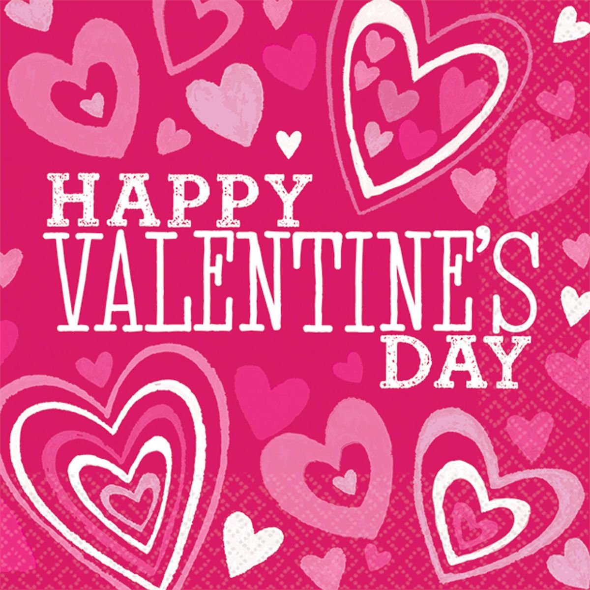 Amscan Valentine's Day Pink Beverage Napkins, 36 Ct. | Party Tableware