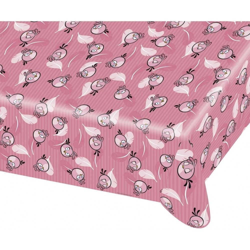 amscan Angry Birds Pink Plastic Tablecover 120cm x 180cm