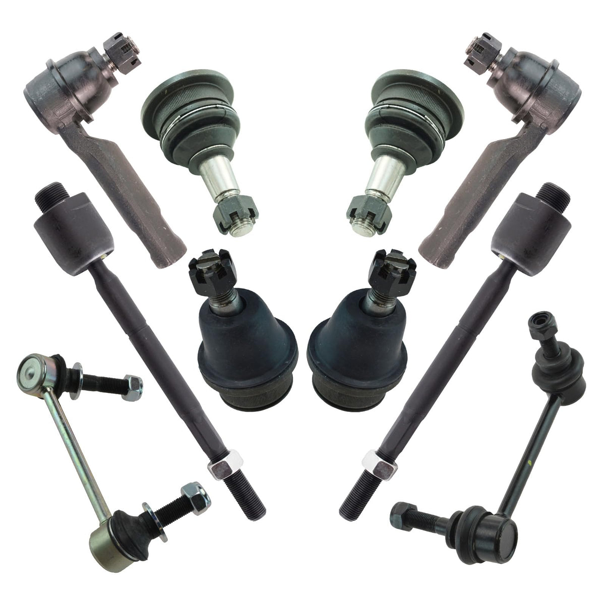 TRQ Front Steering & Suspension Kit Compatible with 2010-2018 Toyota 4Runner 2010-14 FJ Cruiser