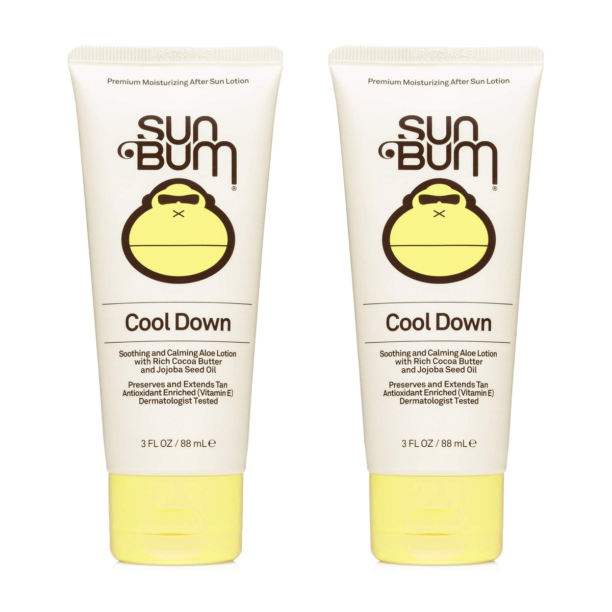 Sun Bum Sun Bum Cool Down Aloe Vera Lotion Vegan and Hypoallergenic After Sun Gel With Cocoa Butter To Soothe and Hydrate Sunburn 3 Ounce 2 Pack