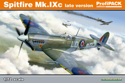 Eduard EDK70121 Kit 1:72 ProfiPack-Spitfire Mk.IXc Late Version Model, Various