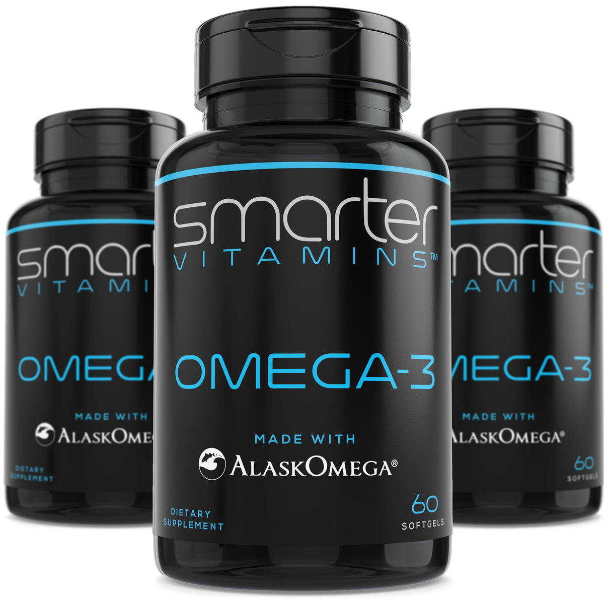(3 Pack) Smarter Omega 3 Fish Oil, Berry Flavor, Burpless, Tasteless, 2000mg, DHA EPA Triple Strength Brain, Joint and Heart Support, Made with AlaskOmegaÃƒÆ’Ã†â€™Ãƒâ€ Ã¢â‚¬â„¢ÃƒÆ’Ã‚Â¢ÃƒÂ¢Ã¢â‚¬Å¡Ã‚Â¬Ãƒâ€¦Ã‚Â¡ÃƒÆ’Ã†â€™ÃƒÂ¢Ã¢â€šÂ¬Ã…Â¡ÃƒÆ’Ã¢â‚¬Å¡Ãƒâ€šÃ‚Â®