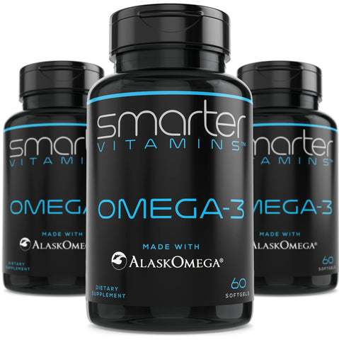 (3 Pack) Smarter Omega 3 Fish Oil, Berry Flavor, Burpless, Tasteless, 2000mg, DHA EPA Triple Strength Brain, Joint and Heart Support, Made with AlaskOmegaÃƒÆ’Ã†â€™Ãƒâ€ Ã¢â‚¬â„¢ÃƒÆ’Ã‚Â¢ÃƒÂ¢Ã¢â‚¬Å¡Ã‚Â¬Ãƒâ€¦Ã‚Â¡ÃƒÆ’Ã†â€™ÃƒÂ¢Ã¢â€šÂ¬Ã…Â¡ÃƒÆ’Ã¢â‚¬Å¡Ãƒâ€šÃ‚Â®