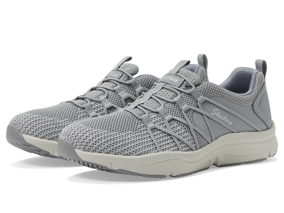 SKECHERS Women's Active-Sequoia Sneaker, Grey, 7.5