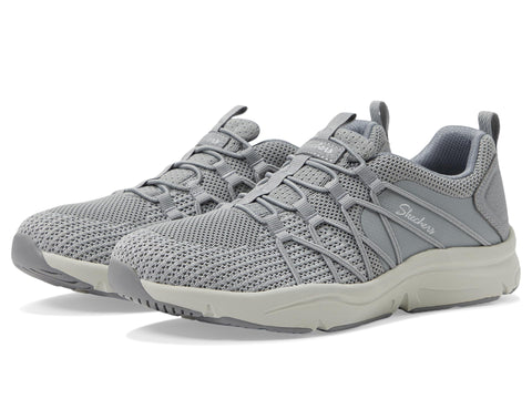 SKECHERS Women's Active-Sequoia Sneaker, Grey, 7.5