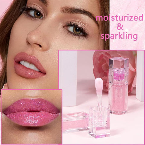 Conversionh Color Changing Lip Oil, Conversion Lip Stain, Conversionh Lip Oil, Boss up Magic Color Changing Lip Oil, Warm Change Hydrating Plumping Lip Nourishing Non-stick Oil (Pink)
