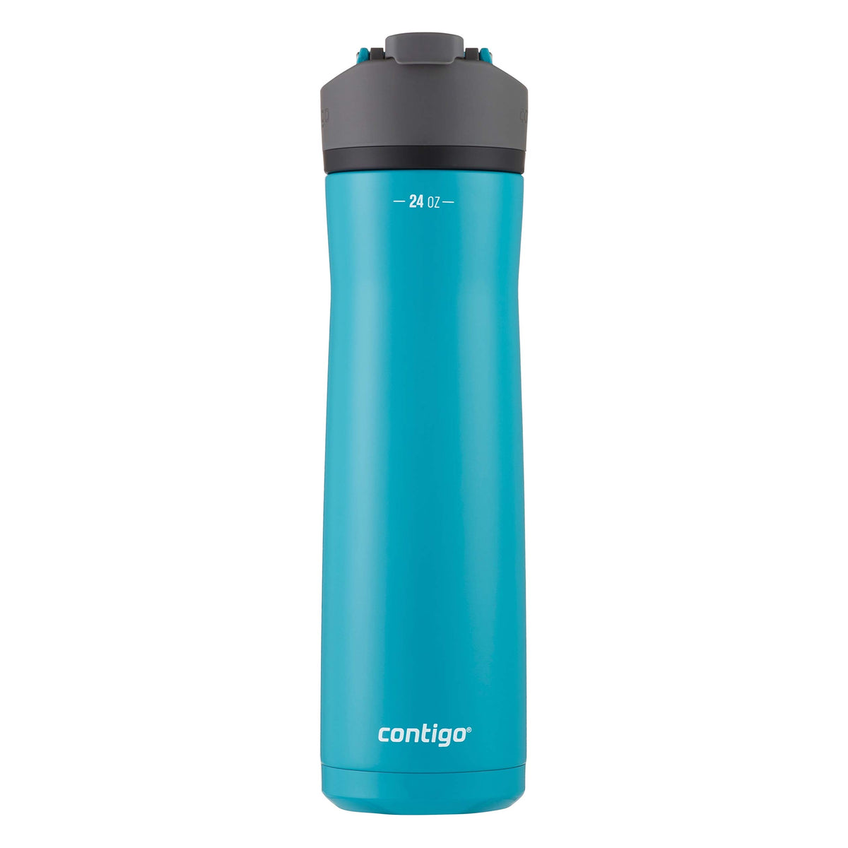 Contigo Cortland Chill 2.0 Stainless Steel Vacuum-Insulated Water Bottle with Spill-Proof Lid, Keeps Drinks Hot or Cold for Hours with Interchangeable Lid, 24oz, Juniper