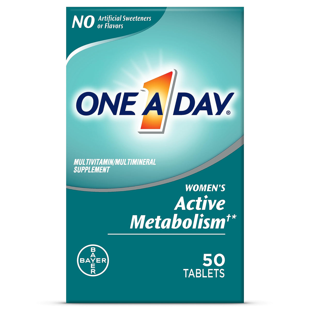 One A Day WomenÃƒÆ’Ã†â€™Ãƒâ€šÃ‚Â¢ÃƒÆ’Ã‚Â¢ÃƒÂ¢Ã¢â€šÂ¬Ã…Â¡Ãƒâ€šÃ‚Â¬ÃƒÆ’Ã‚Â¢ÃƒÂ¢Ã¢â€šÂ¬Ã…Â¾Ãƒâ€šÃ‚Â¢s Active Metabolism Multivitamin, Supplement with Vitamin A, C, D, E and Zinc for Immune Health Support*, Iron, Calcium, Folic Acid & more, 50 Count