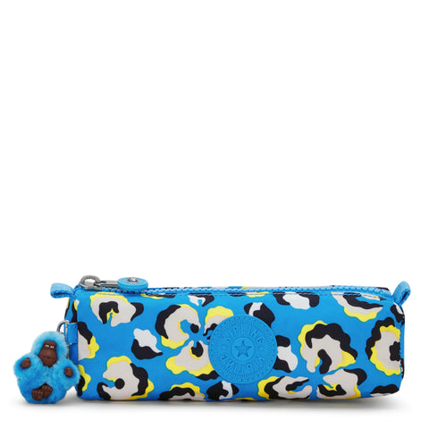 Kipling Freedom Pouches/Cases, 22X6.5X6.5, Leopard Floral (Blue), Blue, One Size, FREEDOM