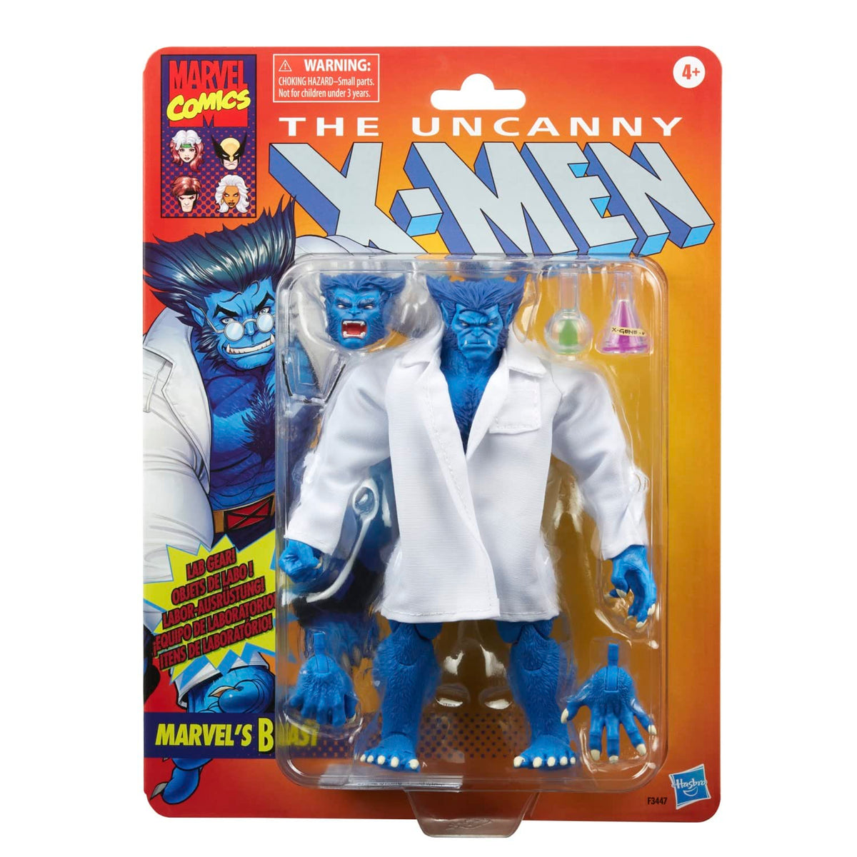 Marvel Legends Series X-Men Beast 6-inch Action Figure Toy, 4 YEARS+, 5 Accessories