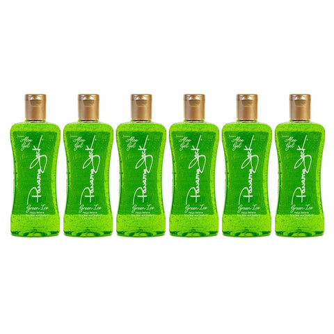 Panama Jack Green Ice Gel - Aloe Vera After Sun Formula Contains No Alcohol, Helps Preserve Tan, Relieves & Moisturizes Dry Skin & Sunburn, 8 FL OZ (Pack of 6)