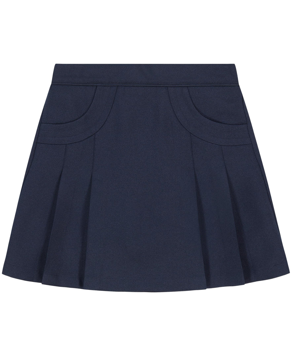 Nautica girls School Uniform Pleated Scooter With Pockets Skirt, Navy, 4 US