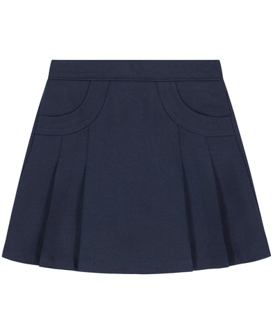 Nautica girls School Uniform Pleated Scooter With Pockets Skirt, Navy, 4 US
