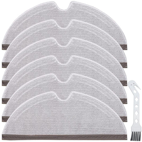 EATBALE Mopping Cloth for Roborock S4 S5 S50 S51 S55 S5 Max S6 Pure S6 Max S6 MaxV Q8 Max Q8 Max+ Q5 Pro Q5 Pro+ Q7 Q7+ Q7 Max Q7 Max+ Robot Vacuum Cleaner, Accessories Kit 6 Mop Cloth(6 Pack)