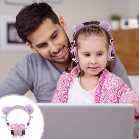 SOLUSTRE 2pcs Headphones Earphones Wired Kids Over Ear Headphone Earphones for School Earphones for Travel Abs Headset Child