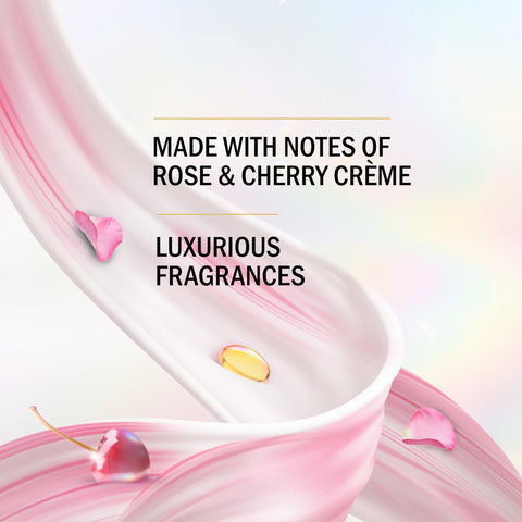 Olay Indulgent Moisture Body Wash for Women, Infused with Vitamin B3, Notes of Rose and Cherry Creme Scent, 20 fl oz