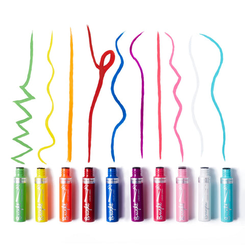 Bright Color Liquid Eyeliner by Romantic Beauty - Matte Liquid Eyeliner - Neon Eyeliner - Waterproof Eyeliner - Colorful Liquid Eyeliner - Smudgeproof Long Lasting Colorful Eyeliner (Yellow)