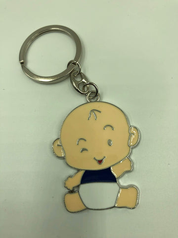 12PC Baby Shower Favors Baby Boy Design Keychains