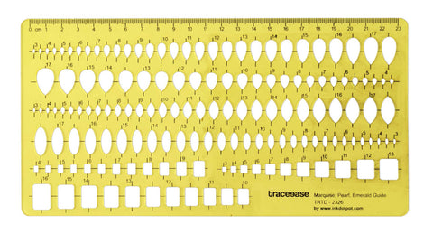 Traceease Stone Shapes Jewelry Templates Multiple Shape Drafting Tools Jewellery Designing Gemstone Stencils