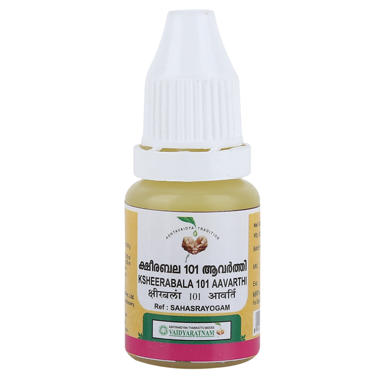 Trims VAIDYARATNAM Ksheerabala 101 Aavarthi with Free Pachak Methi, Multi, Standard, 10 g