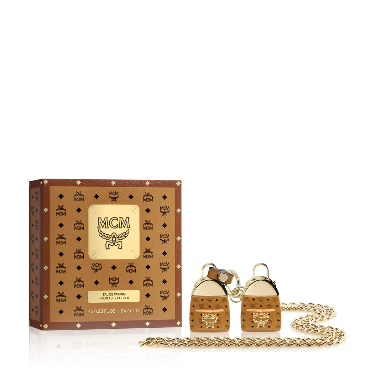 MCM Eau de Parfum Necklace Gift Set - 2 x Deluxe Spray 0.23 Fl. Oz. and Necklace