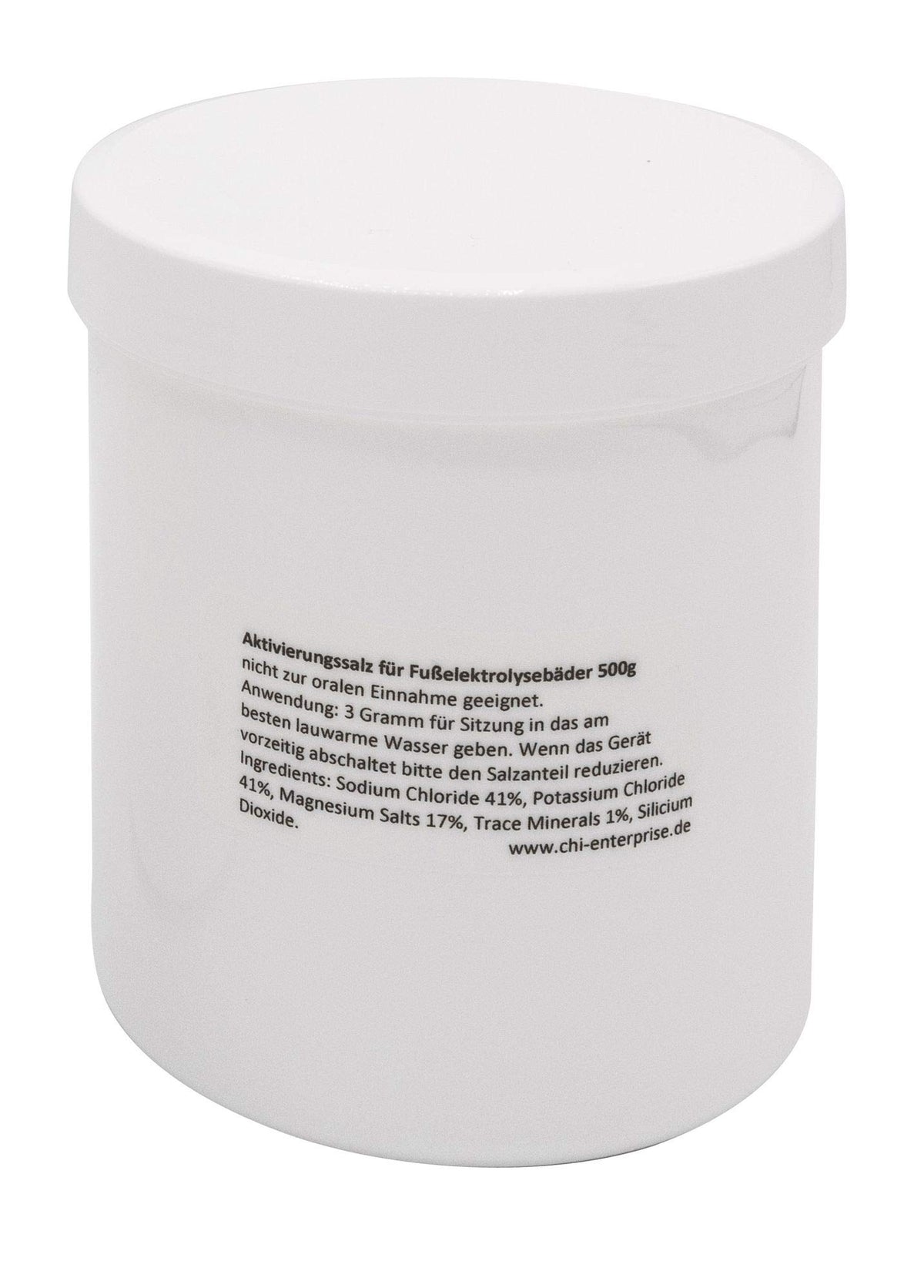 500 g activating salt for Hydrosana, Bioenergiser Detox Spa, Ion Cleanser, Royal Spa and other foot baths - reduced sodium content, enriched with potassium and magnesium