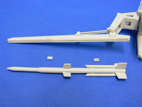 Aoshima Models 1/20 Ohsumi First Japanese Satellite and 1/150 Lambda Launch Vehicle