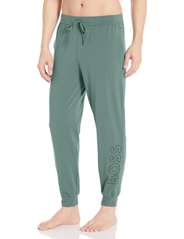 BOSS Mens Identity Jogger Lounge Casual Pants, Silver Pine Green, Medium US