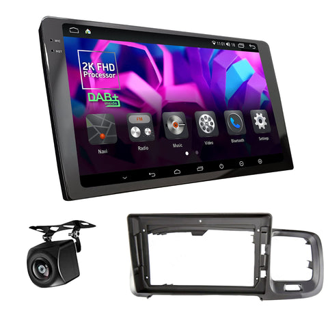 UGAR Compatible for VOLVO S60 2014-2018 (Left Wheel) 9 Inch Android 13 DSP 8GB+128GB DAB+ Car Radio 2K Full HD Touch Screen GPS Navigation