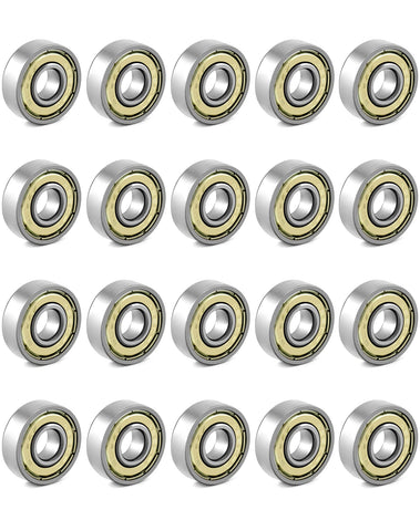QWORKÃƒÆ’Ã†â€™Ãƒâ€ Ã¢â‚¬â„¢ÃƒÆ’Ã‚Â¢ÃƒÂ¢Ã¢â‚¬Å¡Ã‚Â¬Ãƒâ€¦Ã‚Â¡ÃƒÆ’Ã†â€™ÃƒÂ¢Ã¢â€šÂ¬Ã…Â¡ÃƒÆ’Ã¢â‚¬Å¡Ãƒâ€šÃ‚Â® 20 Packs 608zz ball bearing, Longboard Roller Skate Bearing, for skateboards, scooters, inline skates, 8mm x 22mm x 7mm