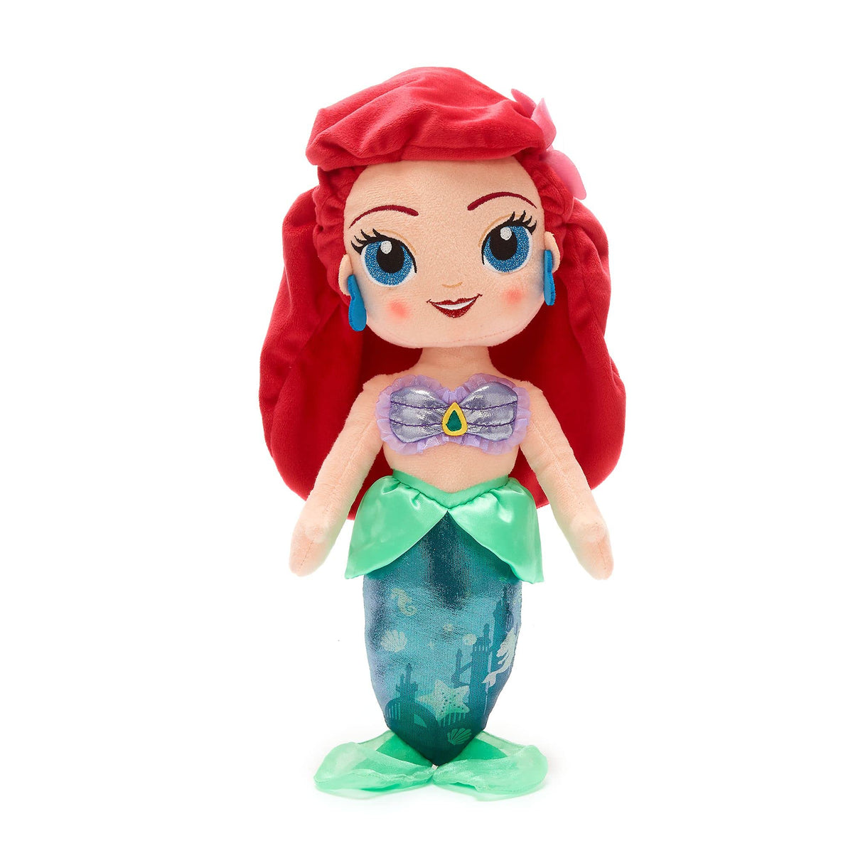Disney Store Official Ariel Soft Toy Doll, The Little Mermaid, 37cm/14ÃƒÆ’Ã‚Â¢ÃƒÂ¢Ã¢â‚¬Å¡Ã‚Â¬Ãƒâ€šÃ‚Â, Plush Cuddly Classic Princess Character for Kids, Underwater Princess with Embroidered Expression and Shimmery Tail