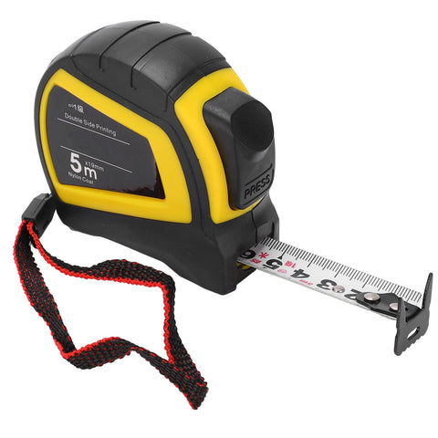 16.4ft 5m Tape Measure, AutoLock Retractable Tape Measure, Dual Side Ruler with Inch Metric Scale, Easy Read with Rubber Protective Casing for Surveyors, Engineers, Electricians