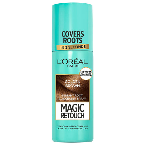 L'OrÃƒÆ’Ã†â€™Ãƒâ€ Ã¢â‚¬â„¢ÃƒÆ’Ã¢â‚¬Å¡Ãƒâ€šÃ‚Â©al Magic Retouch Instant Root Concealer Spray, Ideal for Touching Up Grey Root Regrowth, 75 ml, Colour: Golden Brown