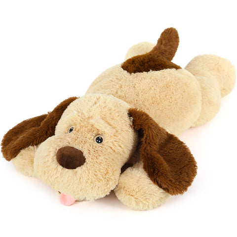 MaoGoLan Giant Dog Plush, Life Size 31" Large Stuffed Animal Dog, Fluffy and Cuddly Stuffed Puppy Stuffed Animal Throw Pillow Toy Birthday for Girls Kids